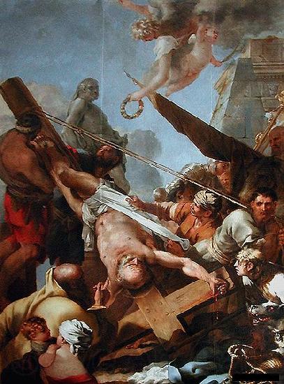 Sebastien Bourdon Le crucifiement de Saint Pierre France oil painting art